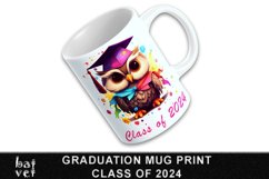 Graduation 2024 Mug Wrap Sublimation | Smart Owl Mug Design Product Image 1