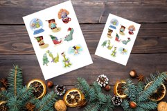 Christmas Stickers Printable Stickers PNG Cricut Silhoutte Product Image 3
