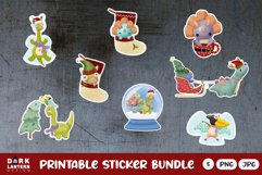 Christmas Stickers Printable Stickers PNG Cricut Silhoutte Product Image 1