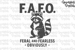 FAFO Raccoon Svg, Funny Raccoon Shirt Pngs, Feral Animal Svg Product Image 1