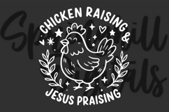 Chicken Raising Jesus Praising SVG PNG Farm Mama Life Egg Product Image 1