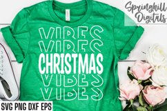 Christmas Vibes Premium Holiday T-shirt Design Svg Cut Files Product Image 1