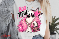 Boo Tiful Ghost PNG, Pink Glam Ghost Sublimation, Trend Hall Product Image 4