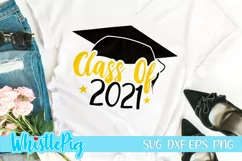 Graduation SVG Class Of 2021 Svg Senior 2021 Svg High School Product Image 1