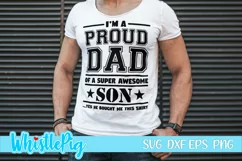 Fathers Day Svg Father Svg Proud Dad Svg Funny Dad Svg Daddy Product Image 1