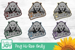 Panthers Sublimation, Rainbow Panthers png, school mascot Product Image 1