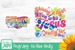 Illumination Station sublimation, Vacation Bible School png Product Image 1