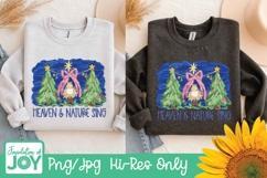 Heaven and Nature Sing png, impasto christmas design Product Image 3