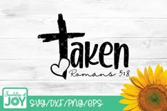 Taken SVG, Cross svg, Love svg, Chrisitan Svg Product Image 1