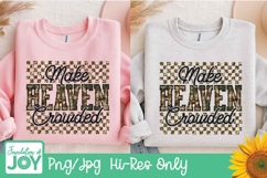 Make Heaven Crowded png, Christian glitter quote, camoflauge Product Image 3