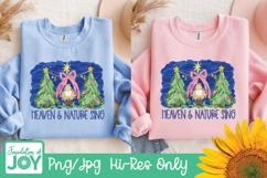 Heaven and Nature Sing png, impasto christmas design Product Image 2