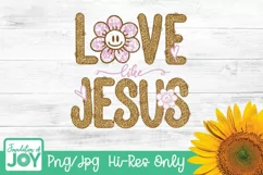 Love Like Jesus, Leopard Print png, Faith Sublimation Product Image 1