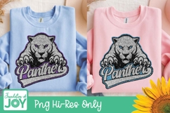 Panthers Sublimation, Rainbow Panthers png, school mascot Product Image 3