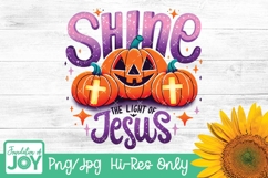 Shine the light of Jesus, Christian Halloween png Product Image 1