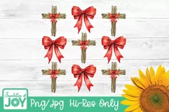 Coquette Bow Png, Christian Christmas PNG Product Image 1