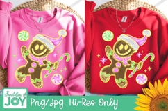 Gingerbread man png, Impasto Christmas dtf Product Image 1