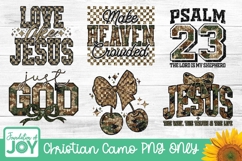 Camo Christian Bundle, Camouflage png, Religious quotes dtf Product Image 1