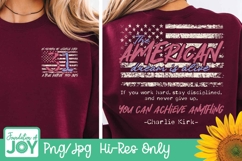 Charlie Kirk quote dtf, Patriotic png Product Image 1