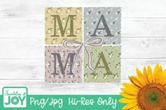 Floral Mama png, Coquette Bow, Mother's Day png Product Image 1