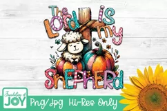 The Lord is my Shepherd png, Christian Fall png Product Image 1