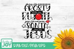 Santa Love Like Jesus SVG Dance Like Frosty Svg Product Image 1