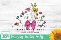 Spread Kindness png, monoline art, Gold Brushstroke png Product Image 3
