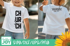 Children's Church svg, front and back shirt art, Luke 18:16 Product Image 5