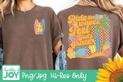 Ride the Waves. Feel God's Grace png, Christian summer dtf Product Image 1