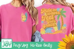 Ride the Waves. Feel God's Grace png, Christian summer dtf Product Image 3