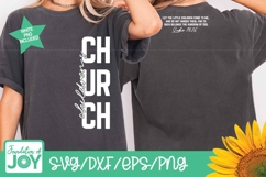 Children's Church svg, front and back shirt art, Luke 18:16 Product Image 4