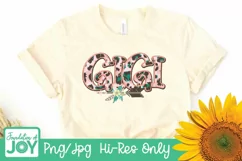 Gigi, Mama, Nana, Mimi leopard print names sublimation, png Product Image 2