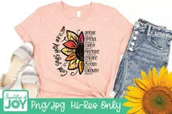 God says you are sublimation, Sunflower png, Christian png Product Image 2