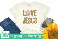 Love Like Jesus, Leopard Print png, Faith Sublimation Product Image 2