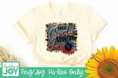 This Is Gods Country png, american flag sunflower subl Product Image 3