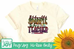 It takes a lot of sparkle to be a teacher sublimation Product Image 2