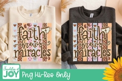 Faith Brews Miracles Coffee PNG, Christian mom png Product Image 5