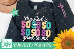 God is so good to me png, Christian Woman design, Scripture Product Image 1