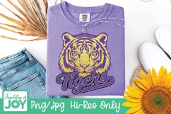 Tigers Football png, Purple and Gold Product Image 2