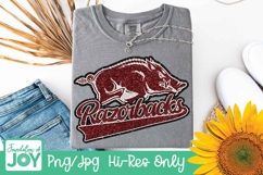 Arkansas Football png, Football season, Glitter Razorbacks Product Image 2
