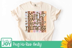 Faith Brews Miracles Coffee PNG, Christian mom png Product Image 2