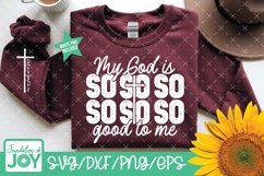 God is so good to me png, Christian Woman design, Scripture Product Image 2