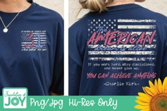 Charlie Kirk quote dtf, Patriotic png Product Image 2