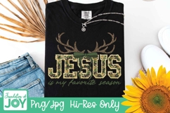 Jesus is my favorite season png, Christian Hunter Product Image 2