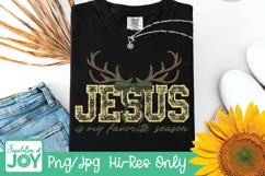 Jesus is my favorite season png, Christian Hunter Product Image 2