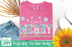 Neon Merry Christmas png, Tis the season, Glow Product Image 2