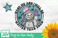 Faux Glitter Snowman png, Sequin Winter Design, Snowflakes Product Image 2