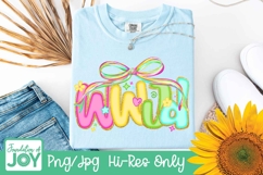 Preppy Trendy WWJD png, Neon Christian preppy dtf Product Image 2