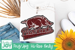 Arkansas Football png, Football season, Glitter Razorbacks Product Image 3