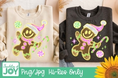 Gingerbread man png, Impasto Christmas dtf Product Image 2