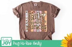 Faith Brews Miracles Coffee PNG, Christian mom png Product Image 1